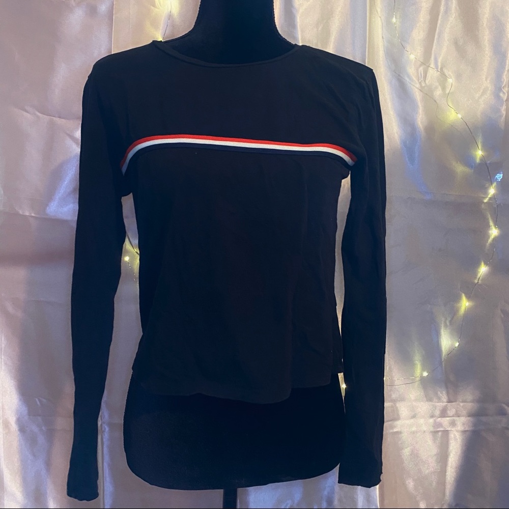 Black long sleeve with stripes !! 4/$25